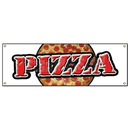 Signmission PIZZA BANNER SIGN shop place fresh pizzeria restaurant Italian food slice B-72 Pizza
